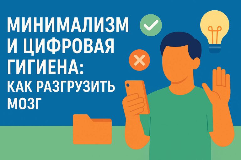 Минимализм и цифровая гигиена: как разгрузить мозг