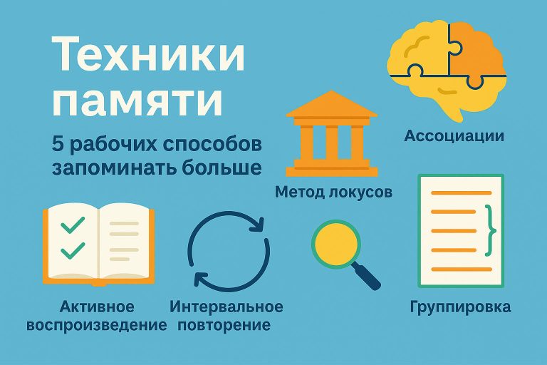 Техники памяти: 5 рабочих способов запоминать больше