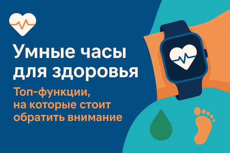 Умные часы для здоровья: топ-функции, на которые стоит обратить внимание