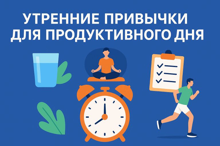 Утренние привычки для продуктивного дня